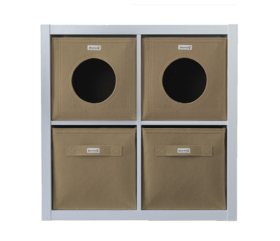 Filz-Katzenhöhle für IKEA Kallax - 2 plus 2 im Set mit neuen Farben